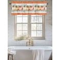 thumbnail image 6 of Thanksgiving Valances for Windows Fall Farmhouse Pumpkin Eucalyptus Leaf Kitchen Valance Curtain Rod Pocket Small Curtains for Cafe Bathroom Laundry Basement 54" x 18", 6 of 8