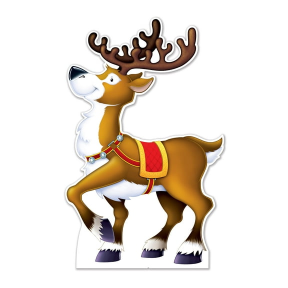 Beistle - Reindeer Stand-Up - 4' 2" x 31¾" - Pack of 4
