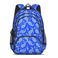 thumbnail image 2 of Paisley and Damask Blue Pattern Cute School Backpack Bag with Padded Back and Adjustable Shoulder Straps 16.9 X 12.6 X 5.9 Inches, 2 of 5