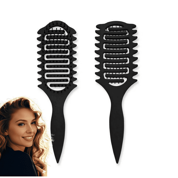 Black hairbrush for  hair,detangler brush for women and mens wet brush Haircare Heatless