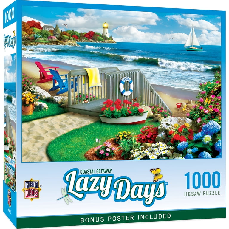 MasterPieces Lazy Days Coastal Getaway 1000-Piece Jigsaw Puzzle photo 2