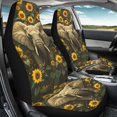 thumbnail image 4 of POLERO Elephant Sunflower Print Vehicle Seat Covers for Fit Most Cars, Front Set Breathable Bottom Seat Cushion Covers Nonslip Soft Front Seat Cover, 4 of 13