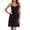 Black, variant on Satin Nursing Nightdress with Lace Trim for Home Relaxation Lightweight Sleepwear Tank Dress for Spring/Summer Gentle V-Necksheer Lace Details Everyday Comfort