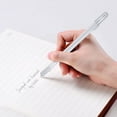 thumbnail image 3 of Fine Point White Gel Ink Pens for Drawing and Illustration, 0.8mm Tip, Waterproof and Smear-Resistant Archival Ink, 12-Pack for Artists, Sketching, and Adult Coloring on Dark and Toned Paper, 3 of 9