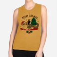 thumbnail image 2 of Merry Catmas Women's Muscle Tank Small Antique Gold, 2 of 5