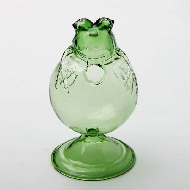 Leodye 1PCS Frog Cocktail Glass Cute Crystal Drinking Glassware Home Bar Party Whiskey Cocktail Glass for Entertaining Party Use -5.3*3.3IN