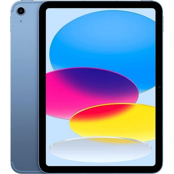Restored Apple iPad 10th Gen A2757 (WiFi + Cellular Unlocked) 64GB Blue (Refurbished)