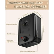 CICPAP Anti Barking Device for Dogs, Ultrasonic Bark Control, Rechargeable Outdoor Indoor Bark Box, 3 Modes