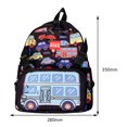 thumbnail image 3 of Cartoon Car Kids Backpack Lindo bolso de escuela con bandolera desmontable (negro) Sywqhk Para Estrenar, 3 of 6
