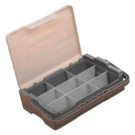 PatungKu Professional Tool Organizer Box Case Featuring Stackable Layers For Efficient Tool Management Dimensions 22 5×16 5×4 5cm