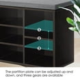 thumbnail image 2 of NiamVelo 3-Tier Shoe Bench Shoe Rack with 10 Compartments for Living Room, Black, 2 of 6