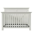 Paproos White Cribs for Baby, 4in1 Solid Wood Convertible Baby Crib