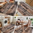 thumbnail image 5 of Vintage Boho Area Rugs 4'x6', Washable Small Throw Rugs for Office Bathroom, Farmhouse Retro Shabby Brown Wooden Grain Indoor Outdoor Rug Non-Slip Low Pile Carpet Runner Reversible Floor Mats, 5 of 8