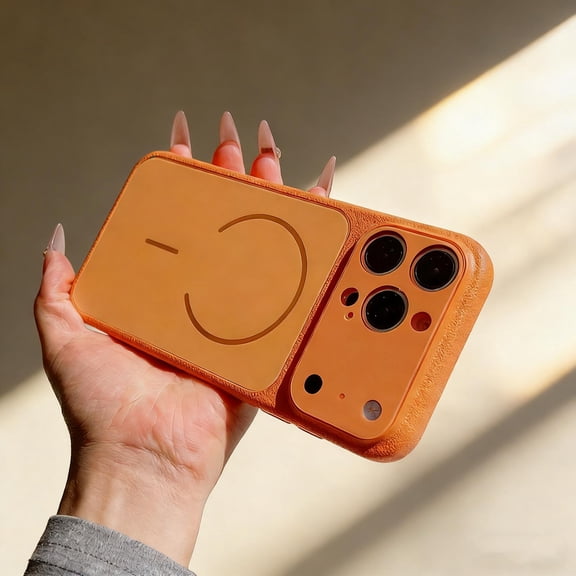 Compatible for iPhone 13 Pro Max Magnetic Case, Camera Lens Protection, Rugged Cover Compatible with Mag-Safe, Shockproof Dustproof Slim Fit Protective Phone Case for iPhone 13 Pro Max, Orange