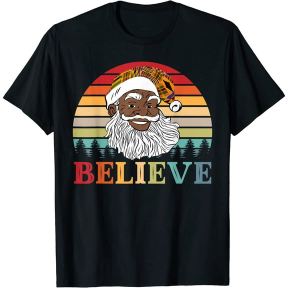 Black Believe Santa Retro Sun Santa Black Owned Biz Santa