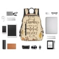 thumbnail image 6 of Daiia Thanksgiving With A Grateful Heart School Backpack for Men and Women Lightweight Backpack Durable Backpack Water-Resistant,Travel,Work Bag, 6 of 9