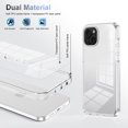 thumbnail image 3 of for iPhone 15 Plus Crystal Clear Case [Anti-Yellowing] Anti-Scratch Transparent Hard Back and Flexible Edge [Military Grade Drop Protection] Shockproof Phone Cover for iPhone 15 Plus, Clear, 3 of 8
