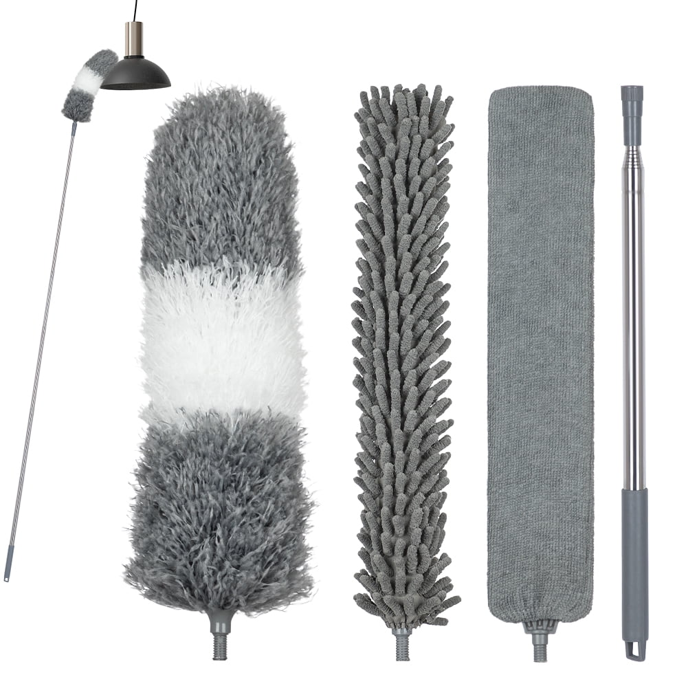 Duster with Extension Pole,Dusters for Cleaning,Feather Duster,Cobweb