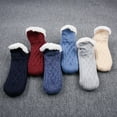 thumbnail image 4 of Landzoo One Soft Non Floor Socks For And Indoor Thermal Booties With Sole For Winter Warmth And Comfortable Home Wear Cozy Footwear Soft Stylish Basic Socks, 4 of 4