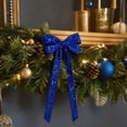 thumbnail image 6 of Christmas Glitter Double Ear Bow Ornaments Hanging Decorations for Tree Wreath and Garland, 6 of 6
