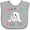 AC-Heather Grey, variant on Inktastic Happy Easter Adorable Bunny Boys or Girls Baby Bib