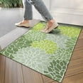 thumbnail image 4 of Green Floral and Petal Pattern Door Rugs,Washable Non Slip Door Mats Indoor,Decorative Door Mats,Entry Mat Indoor for Entrance,Bedroom,Kitchen,Bathroom,17"x30", 4 of 6