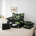 thumbnail image 5 of Feelyou Bohemian Butterfly Kids Bedding Comforter Set 7pcs, Rustic Flower Floral Queen Bedding Sets, Dreamy Animal Green Reversible Queen Sheet Sets, Breathable Home Decor, 5 of 7