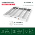 thumbnail image 3 of ROYAL CRAFT WOOD Organizador de cajones de cocina de bambú de lujo – Organizador de cubiertos – Soporte para utensilios y bandeja para cubiertos con divisores de cajones ranurados para cubiertos y ute, 3 of 5