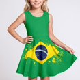 thumbnail image 4 of XIYON Girls Summer Dress Casual Girls Sleeveless Printed Dress For Everyday Wear Lightweight Summer Little Fashion Sundress Cute Vacation, 4 of 7