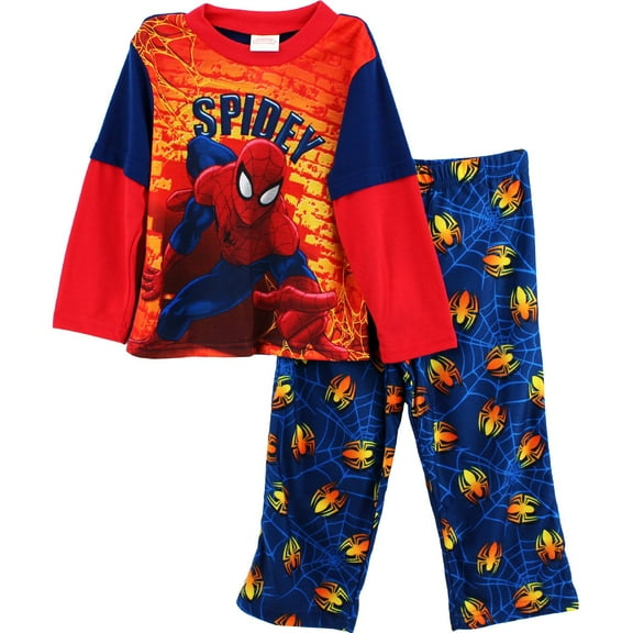 Marvel Spider-Man 2 PC Long Sleeve Pajama Set Boy Size 8
