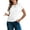 White, variant on Eytino Tops for Women Dressy Casual Spring Summer Business Office Short Sleeve T Shirts Textured Cute Work Shirt