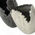 thumbnail image 2 of Terra Decorative Metal Vase Large, Grey, 2 of 4