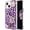 Purple, variant on Compatible with iPhone 15 Pro Bling Diamond Case Fashion Luxury Glitter Shiny Crystal Rhinestones Case Sparkling 3D Heart Crown Flower and Butterfly Gemstone Case for Women and Girls, Pink