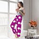 thumbnail image 5 of Fotbe Purlpe And White Polka Dot Pantalones de Pijama para Mujer, Pantalones de Dormir, Pantalones Pj con Cordón y Bolsillos-X-Large, 5 of 6