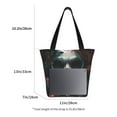 thumbnail image 3 of Pofeuu Butterfly Flower Skull Print Women Fashion Shoulder Handbags Top Handle Satchel Bags Tote Shoulder Shopping Bag Stylish Canvas Tote Bag, 3 of 6