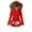 Red, variant on Odeerbi Jackets for Women 2025 Ladies Warm Jacket Winter Solid Turn Coat Hooded Collar Lambswoo Outerwear Black Refer to Size Chart In Description