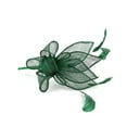 thumbnail image 6 of Tittly Head Scarf Fascinators Hats Women's Elegant Hat Strap Flower Feather Party Hat Hair Clip Headband Accessory Head Scarf Hair Accessories Green One Size, 6 of 7
