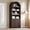 31.5“W Brown, variant on Kromapolis 6-Tier Arched Storage Bookcase with 2 Adjustable Shelves,Narrow Wood Bookshelf Open Display Shelves for Living Room,Entryway,Bedroom,Rich Black and Light Honey,Assembly Require