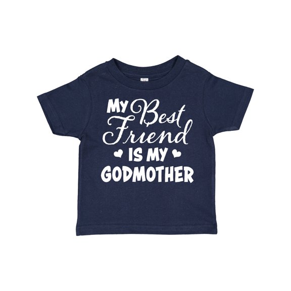 Inktastic My Best Friend is My Godmother with Hearts Boys or Girls Toddler T-Shirt