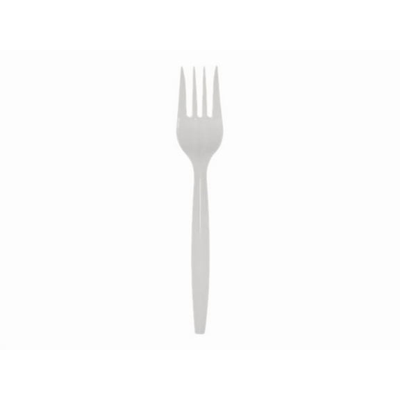 Georgia Pacific Professional Dixie SmartStock Plastic Cutlery Refill, 5.8in, Fork, White, 40/Pack, 24 Packs/Case -DXESSF21P