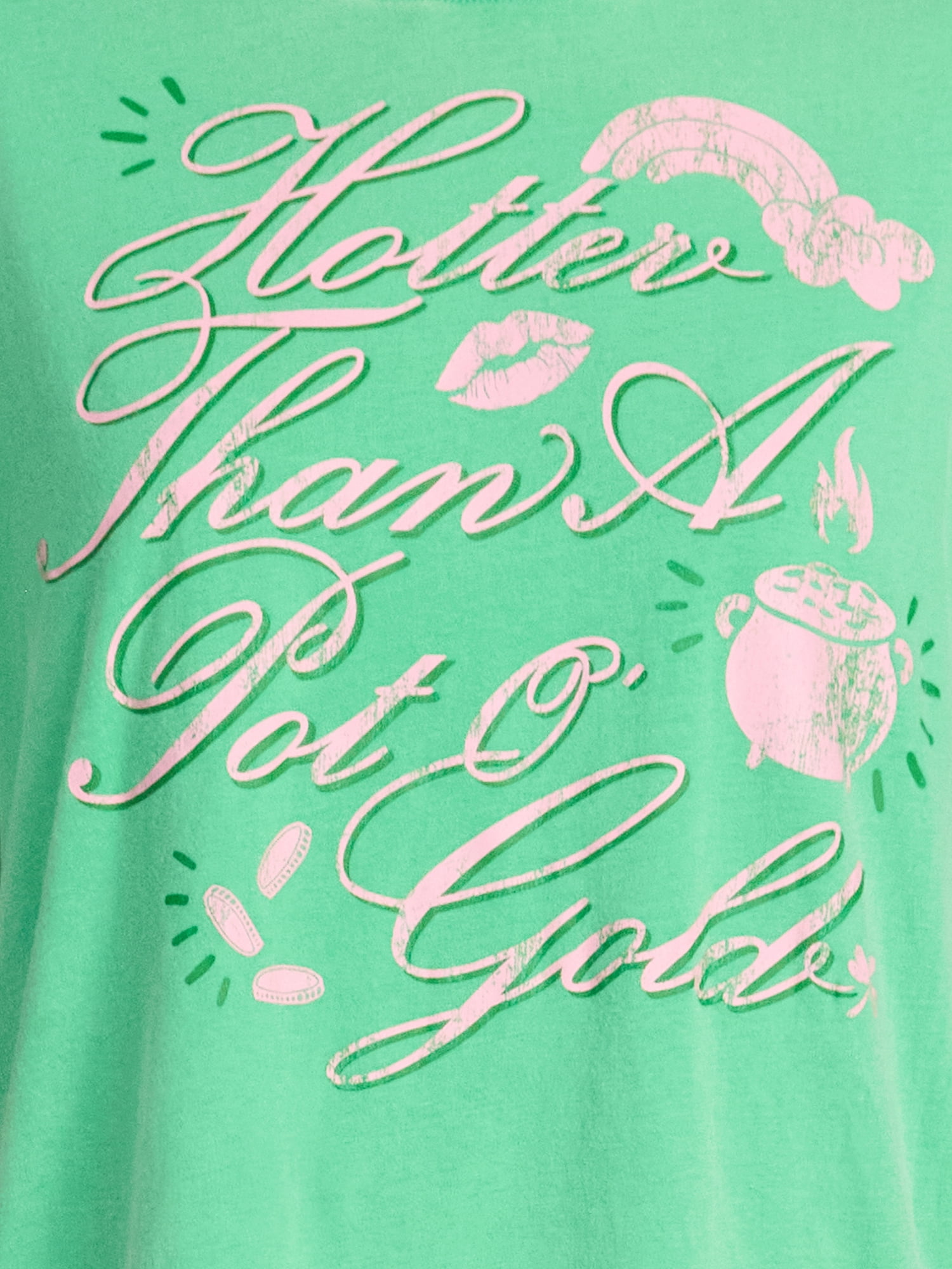 Saint Patrick's Day Women's Hotter Pot of Gold Graphic Tee from Way to Celebrate, Sizes S-XXXL