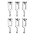 thumbnail image 2 of 6Pcs Electric Guitar Tremolo Bridge Saddle U Shaped String Tuning Screw Saddle Accessory Silver, 2 of 14