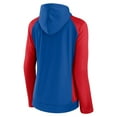thumbnail image 3 of Women's Fanatics Royal/Red Chicago Cubs Iconic Raglan Full-Zip Hoodie, 3 of 3