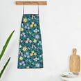 thumbnail image 5 of Naloa 1Pack Adjustable Bib Apron Waterdrop Resistant Cooking Kitchen Aprons for Women Men Chef, Floral Print, 5 of 5