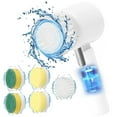 thumbnail image 1 of Limpiador de electrodomésticos con 6 cabezales reemplazables, cepillo de limpieza inalámbrico para cocina, baño, baldosas, cepillo de limpieza eléctrico., 1 of 9