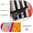 thumbnail image 6 of Pink Orange Area Rug 5x8 FT, Non Slip Bedroom Throw Carpet, Geometric Modern Abstract Oil Painting Washable Soft Floor Carpet Non-Shedding Rug for Living Room Nursery Dorm Office, 6 of 9