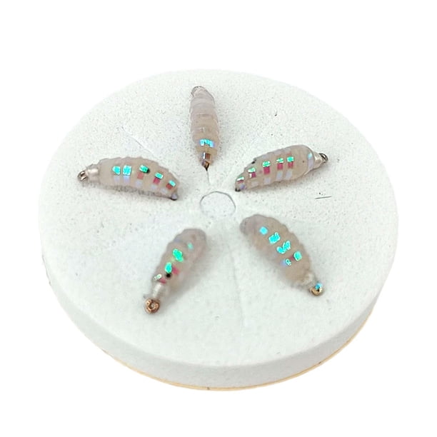 5 señuelos de pesca con mosca, cebos de pesca, señuelos de pesca de lubina realistas con anzuelo Talla 14