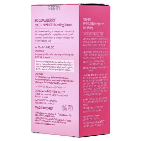 EQQUALBERRY Lush Blush, NAD   Peptide Boosting Serum, 1.01 fl oz (30 ml)