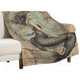 thumbnail image 4 of RKSupls Christmas Throw Blanket,Soft Warm Fannel Vintage Mermaid Blankets Gift for Home Bed Sofa Couch Decor,40x50 in, 4 of 9
