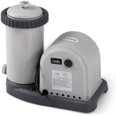 Intex 1500 GPH Krystal Clear Cartridge Filter Pump for Above Ground (Best Way To Clean Seashells)